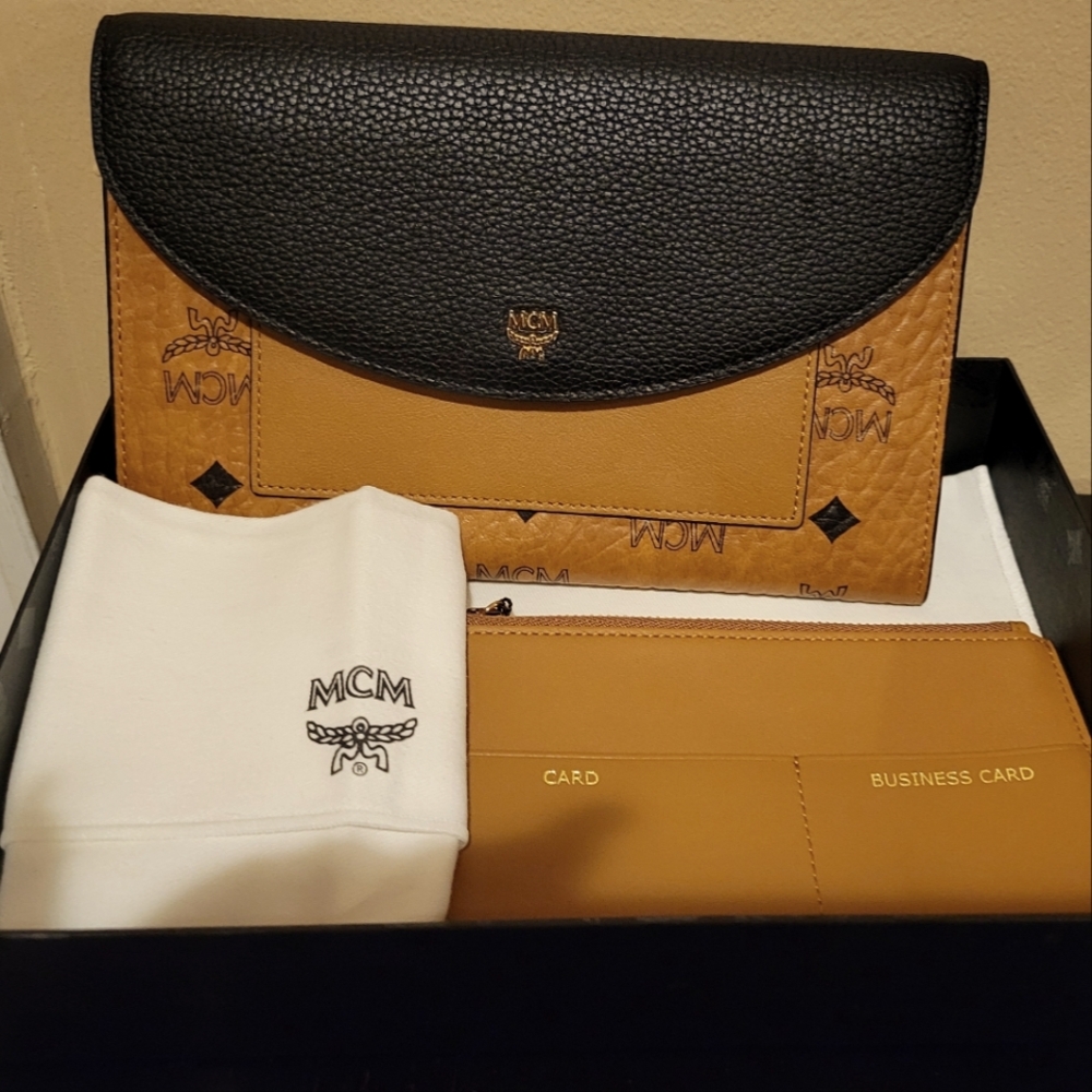 Mcm Wallet W/ Mini Inside Pouch